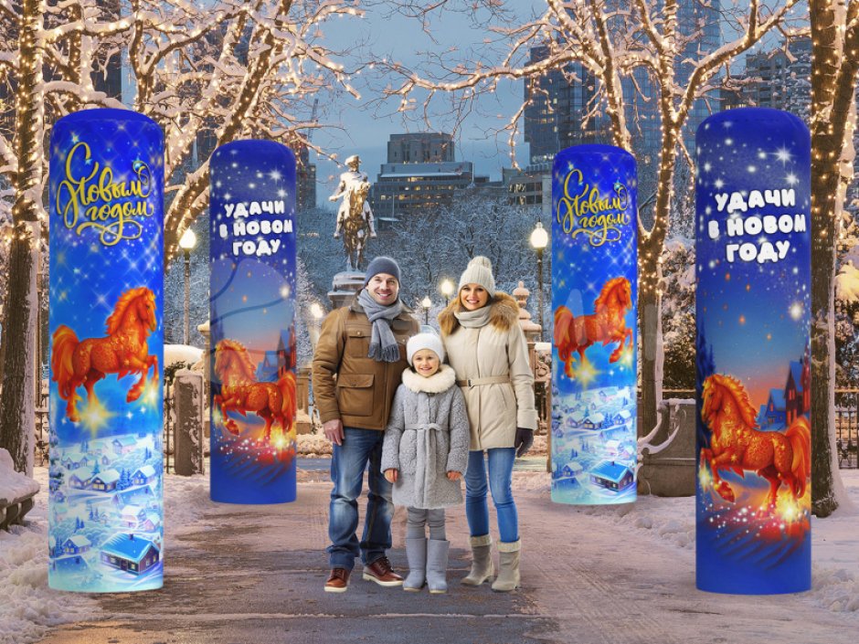 Надувная колонна — для рекламы и оформления мероприятий