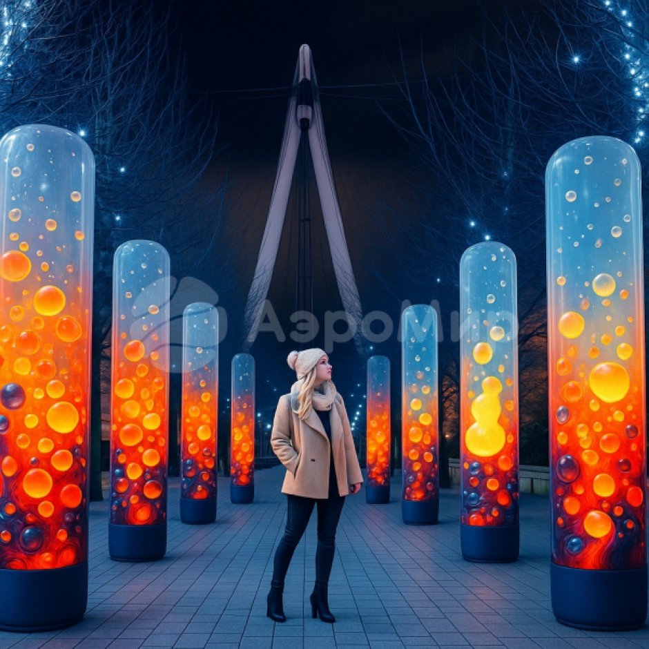 Прозрачная надувная колонна