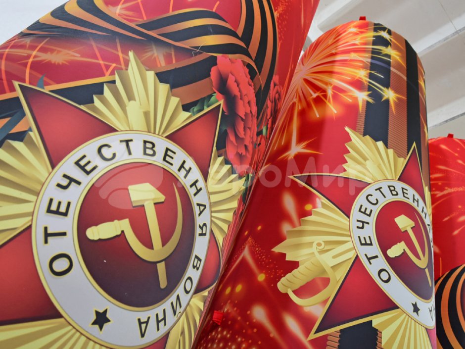 Колонны на 9 мая — декоративные колонны на День Победы