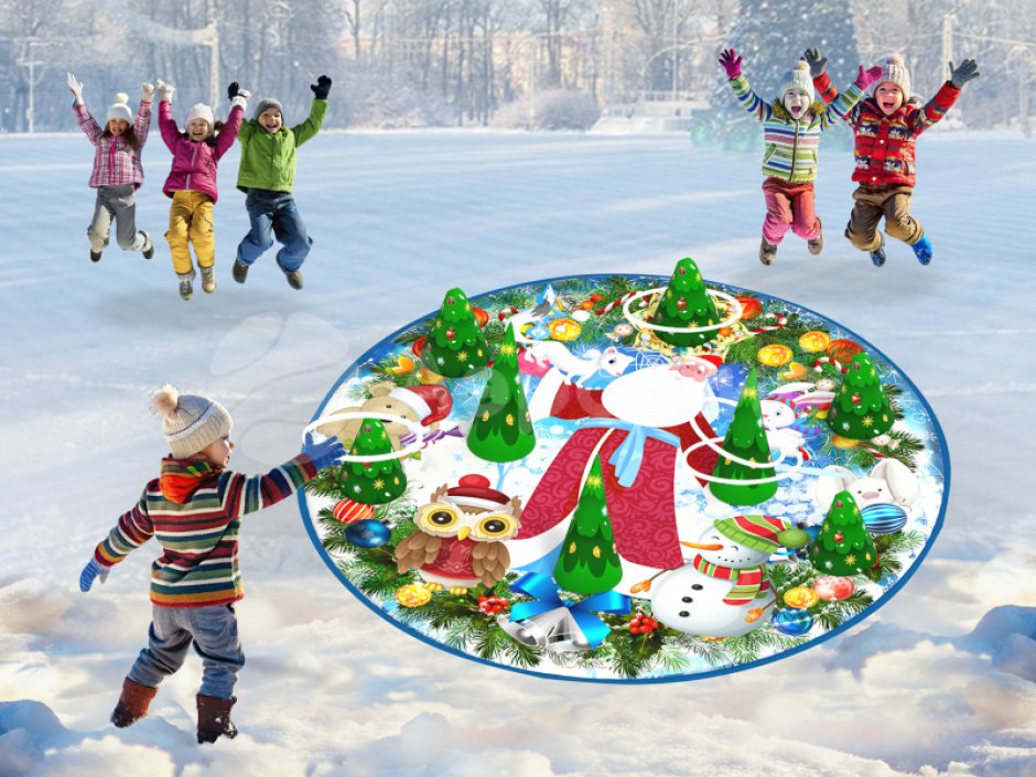 Командный игровой реквизит Напольный кольцеброс для детей