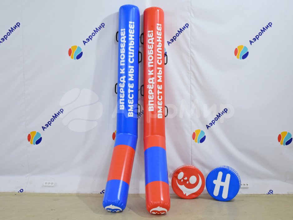 Гигантский хоккей — огромные клюшки и шайба для развлечения и командных игр