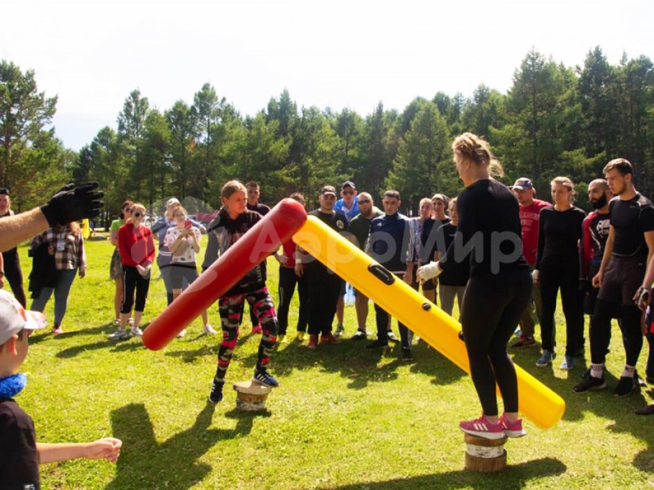 Командный игровой реквизит Бабука — надувная дубина для забав и состязаний