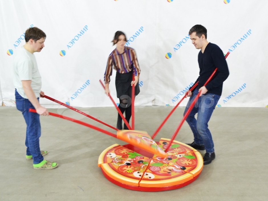 Командный аттракцион Пицца — попробуй донести целой