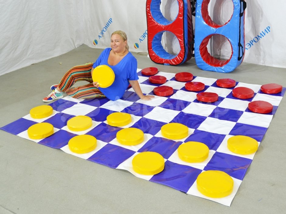 Мягкий игровой набор для игры в шашки