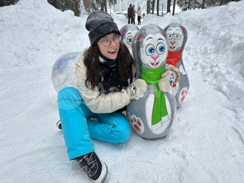 Большие мягкие кегли с мячом