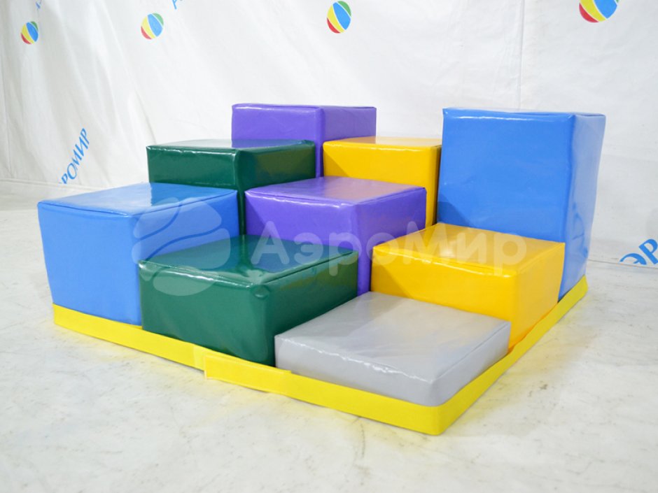 Игровой набор «Пенёчки» из пуфов разной высоты и цветов