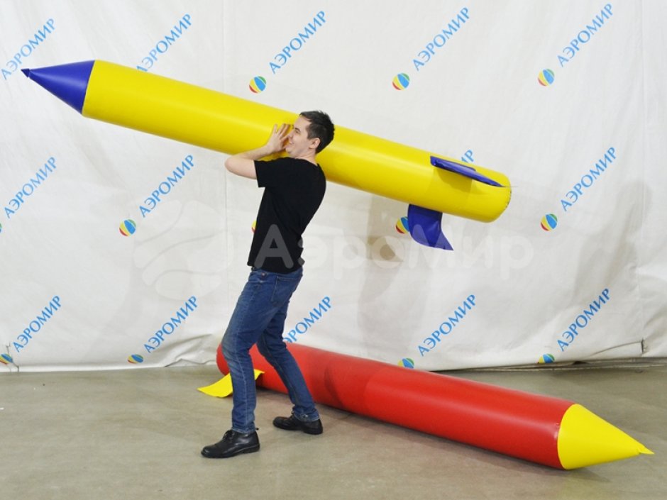Надувная Ракета для детских эстафет, игр и развлечений