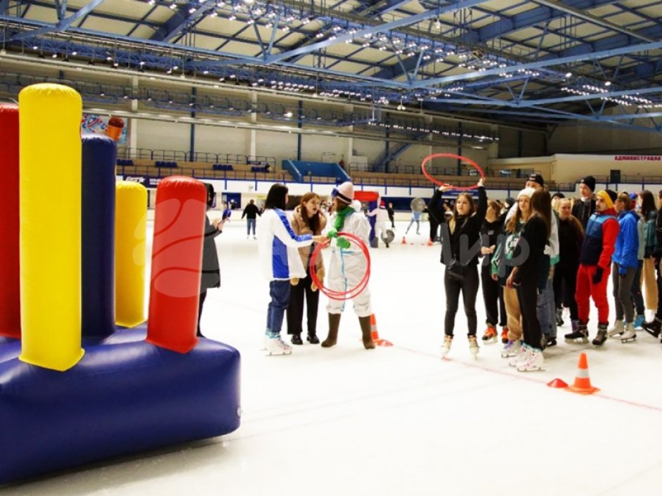 Командный игровой реквизит Надувной кольцеброс Столбики