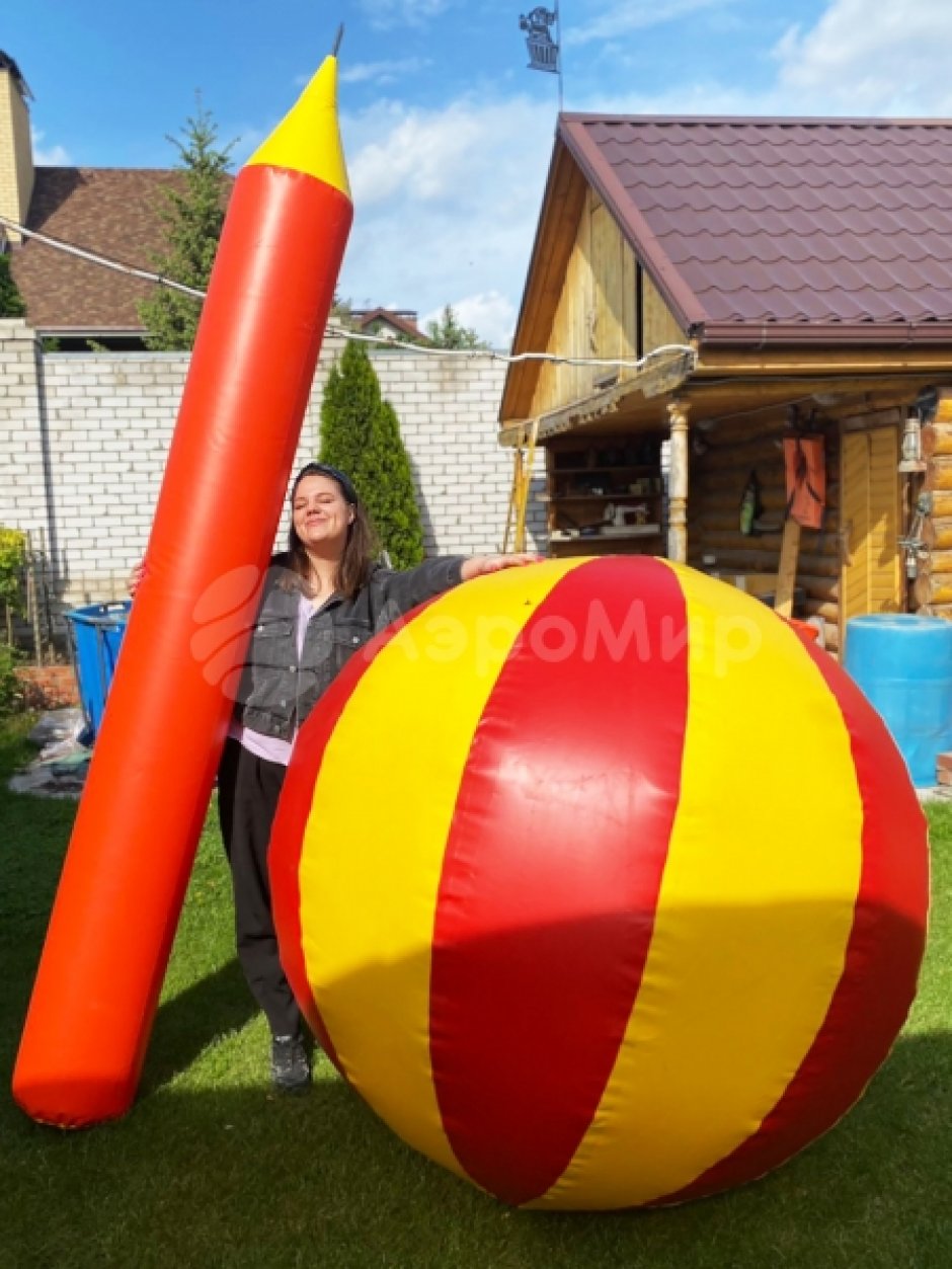 Командный игровой реквизит Гигантский надувной карандаш — мегакарандаш