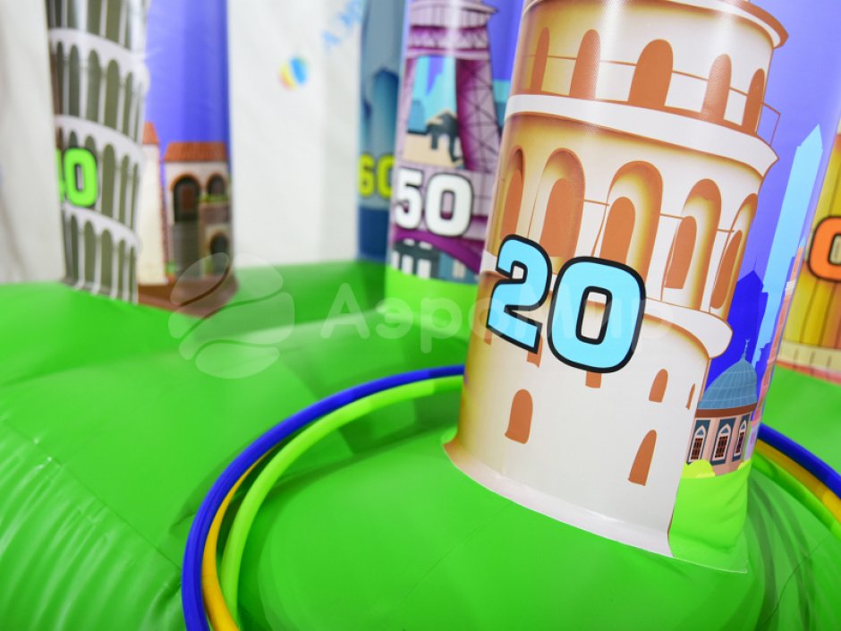 Командный игровой реквизит Надувной кольцеброс Столбики