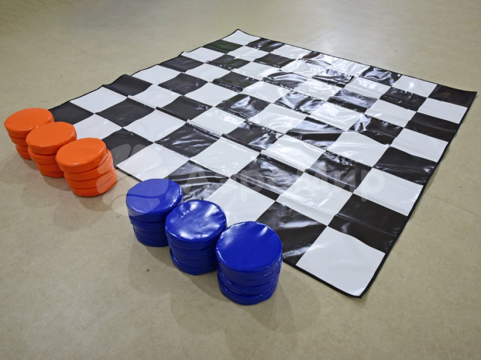 Мягкий игровой набор для игры в шашки