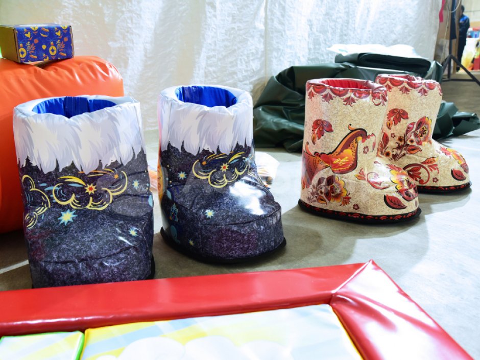 Командный игровой реквизит Гигантские валенки — для эстафет, забегов и игр