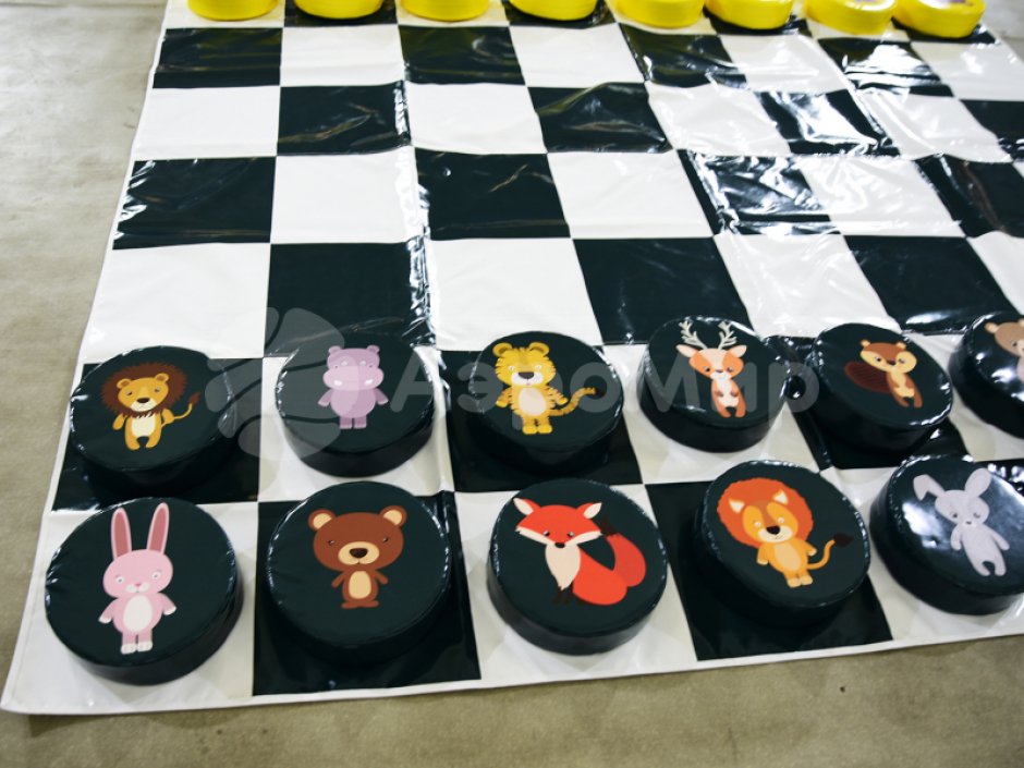 Гигантские шашки — 24 фигуры