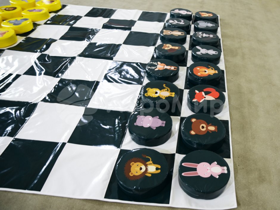 Гигантские шашки — 24 фигуры