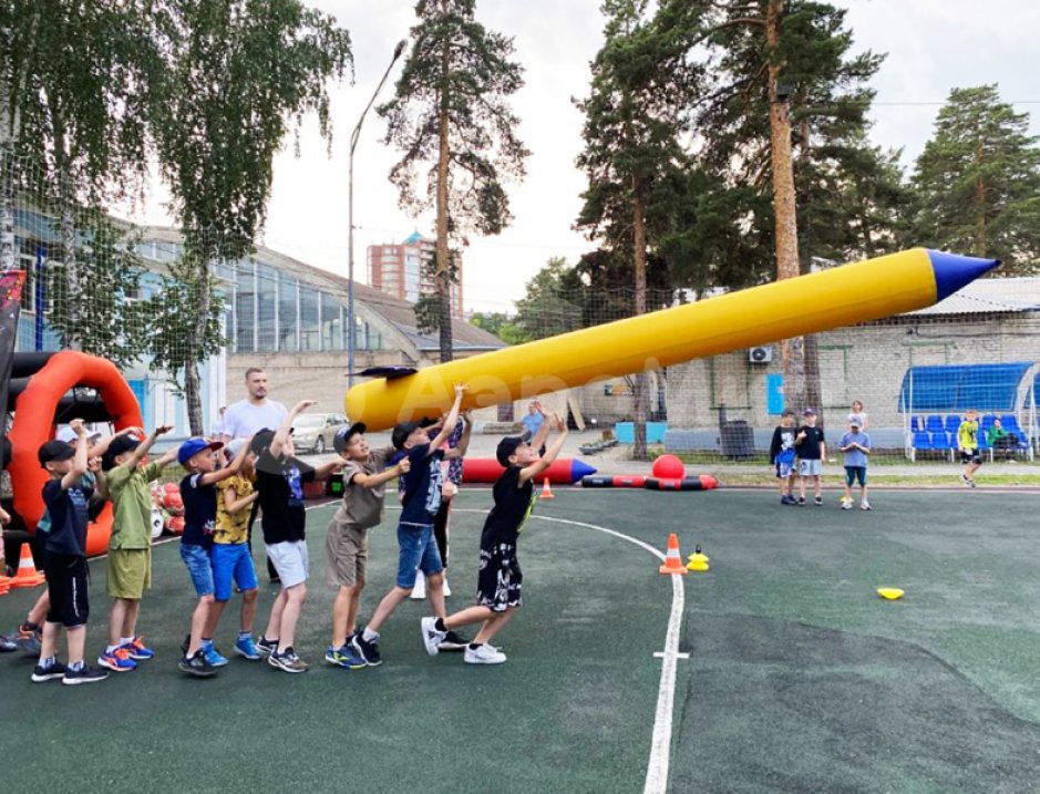 Надувная Ракета для детских эстафет, игр и развлечений