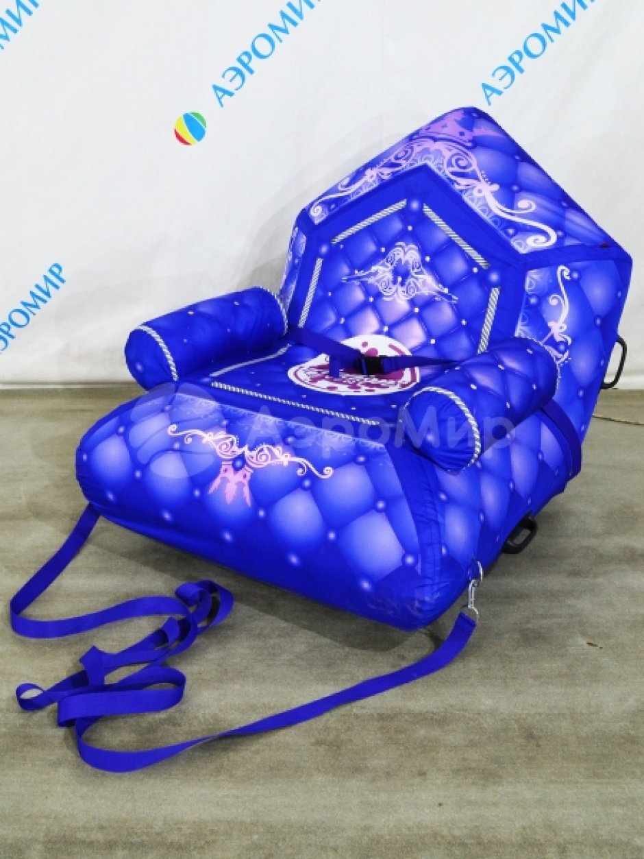 Надувные сани-трон — игровой реквизит для эстафет и развлечений на открытом воздухе