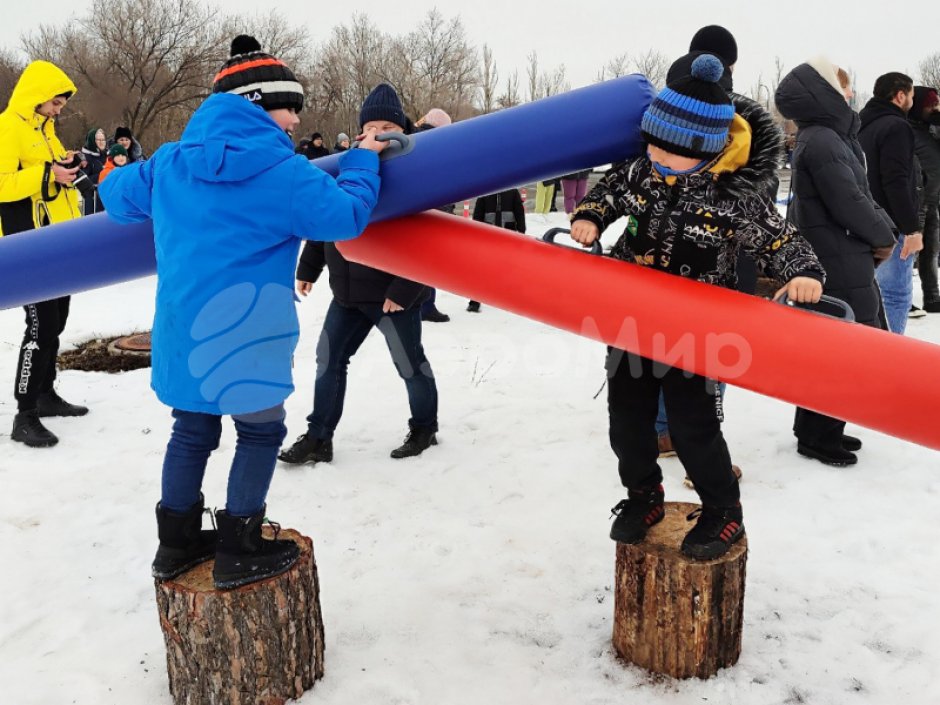 Командный игровой реквизит Бабука — надувная дубина для забав и состязаний