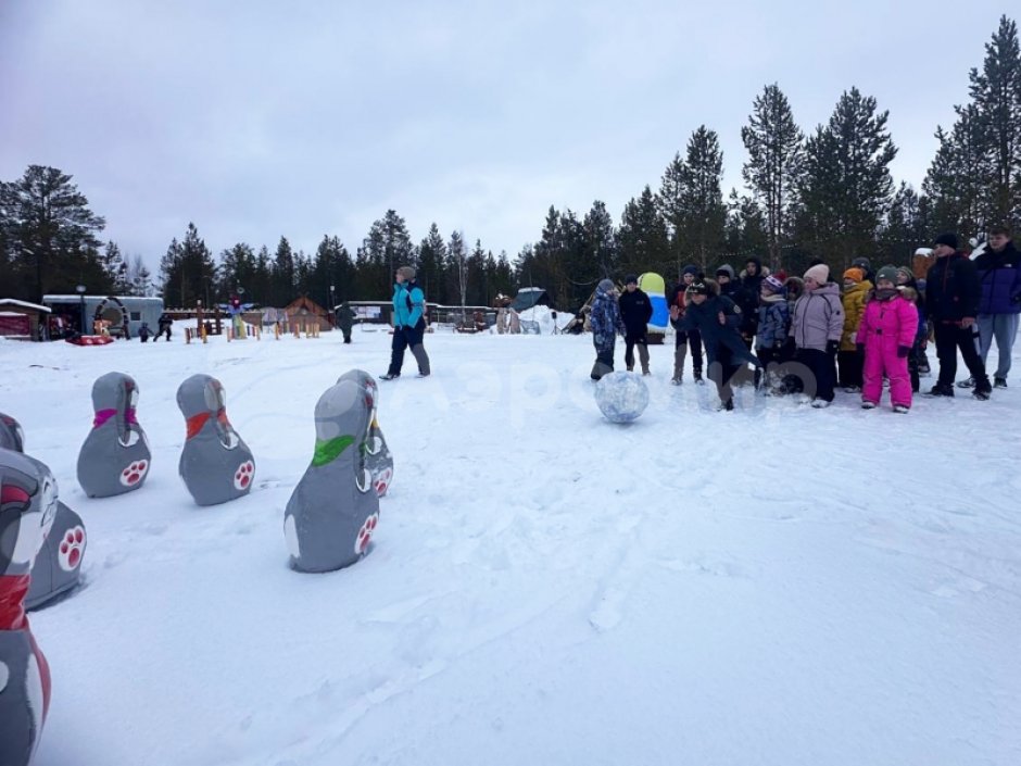 Большие мягкие кегли с мячом