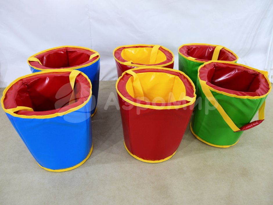 Командный игровой реквизит Забег в ведрах — для шуточных забегов, веселых стартов