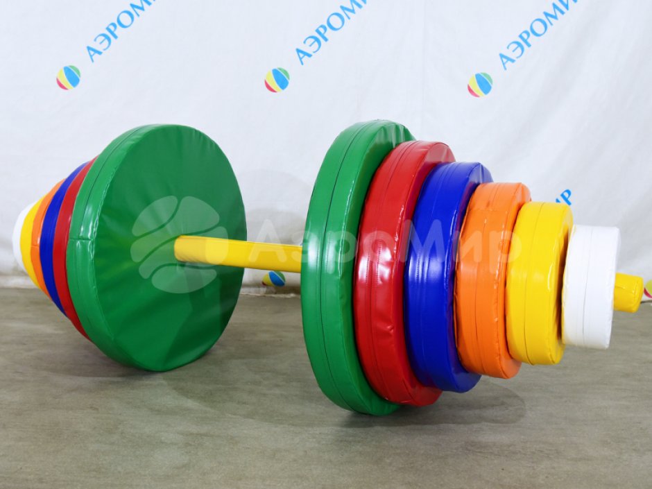 Гигантская штанга для шуточных игр, фотозоны, командных состязаний