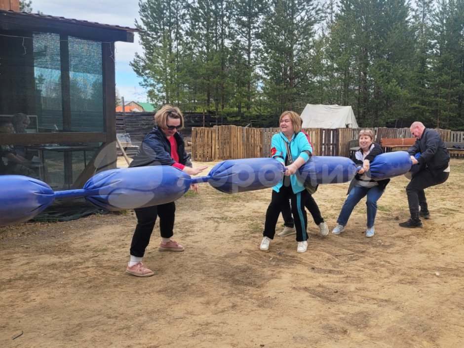 Командный игровой реквизит Канат-сосиска для эстафет спортивных состязаний