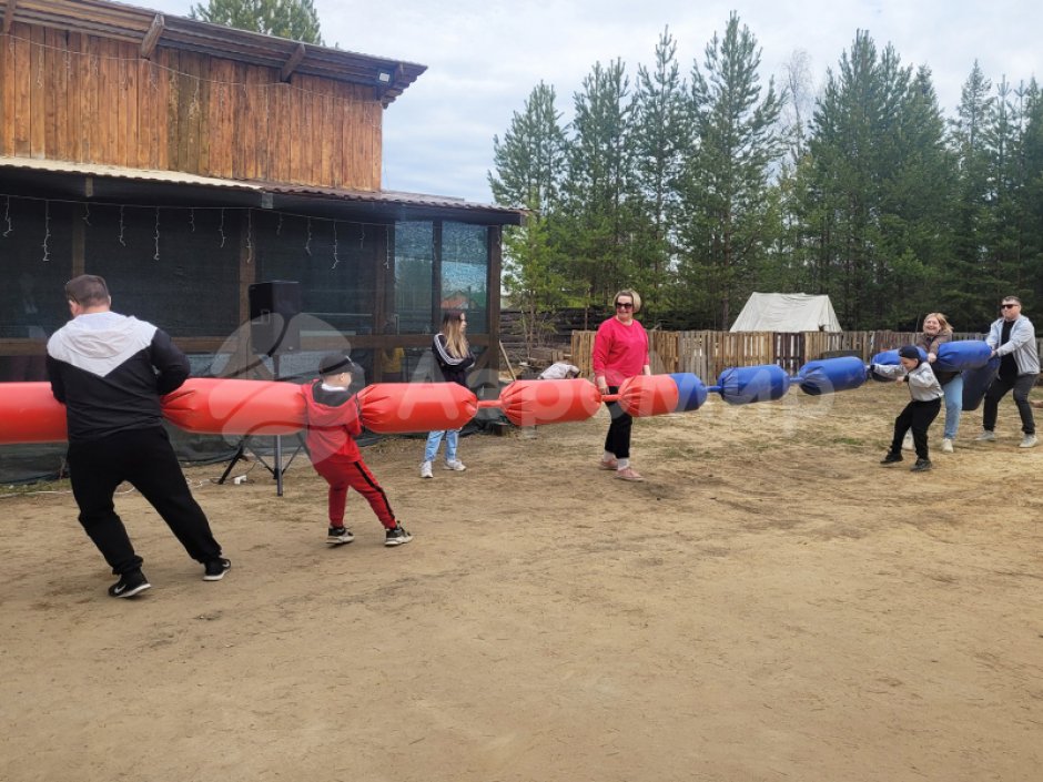 Командный игровой реквизит Канат-сосиска для эстафет спортивных состязаний