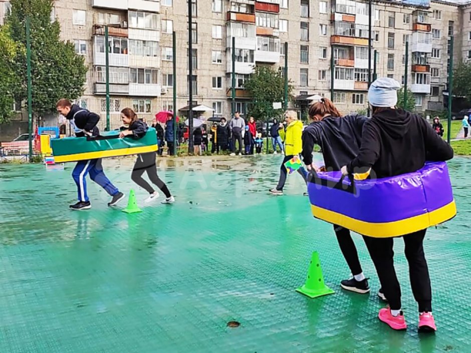 Мягкая лодочка — поролоновый реквизит для веселых стартов и развлечений