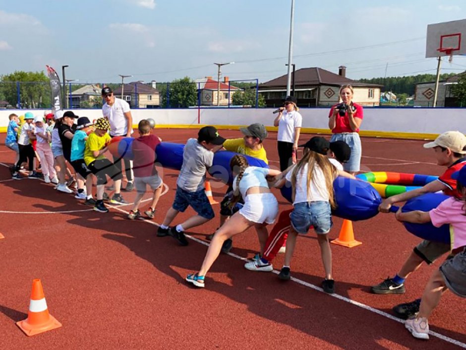 Командный игровой реквизит Канат-сосиска для эстафет спортивных состязаний