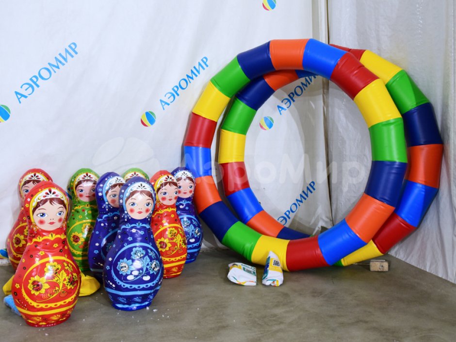 Мягкие кегли Матрёшки