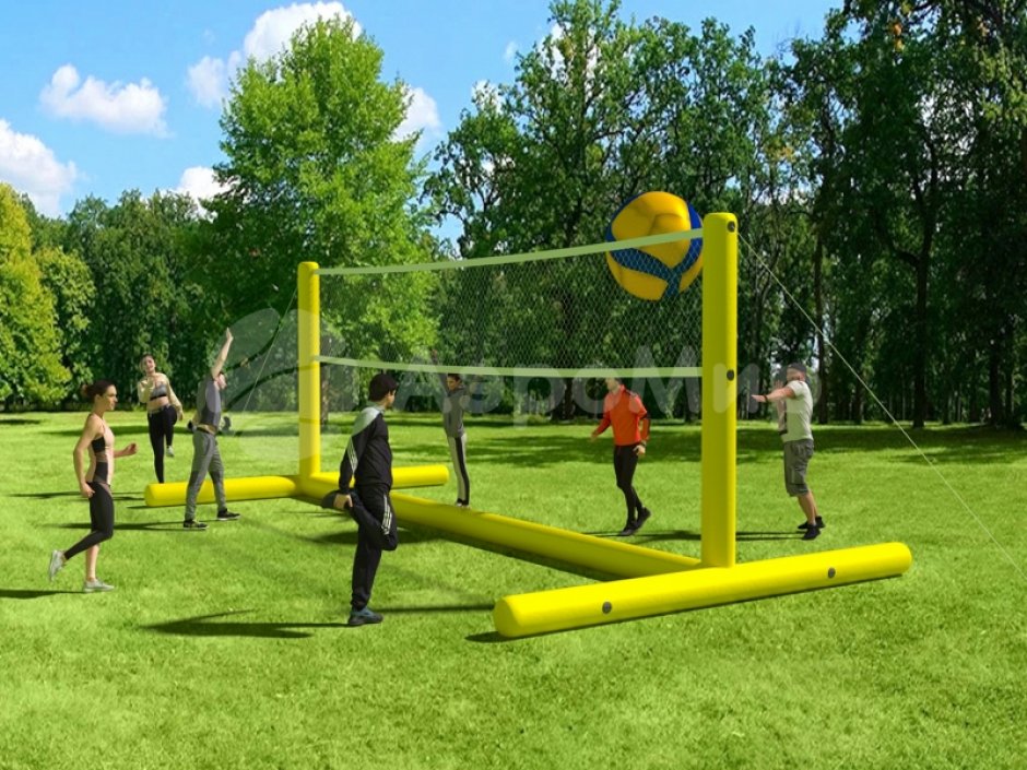 Надувной волейбол — игровой набор для воды, на пляже или суше