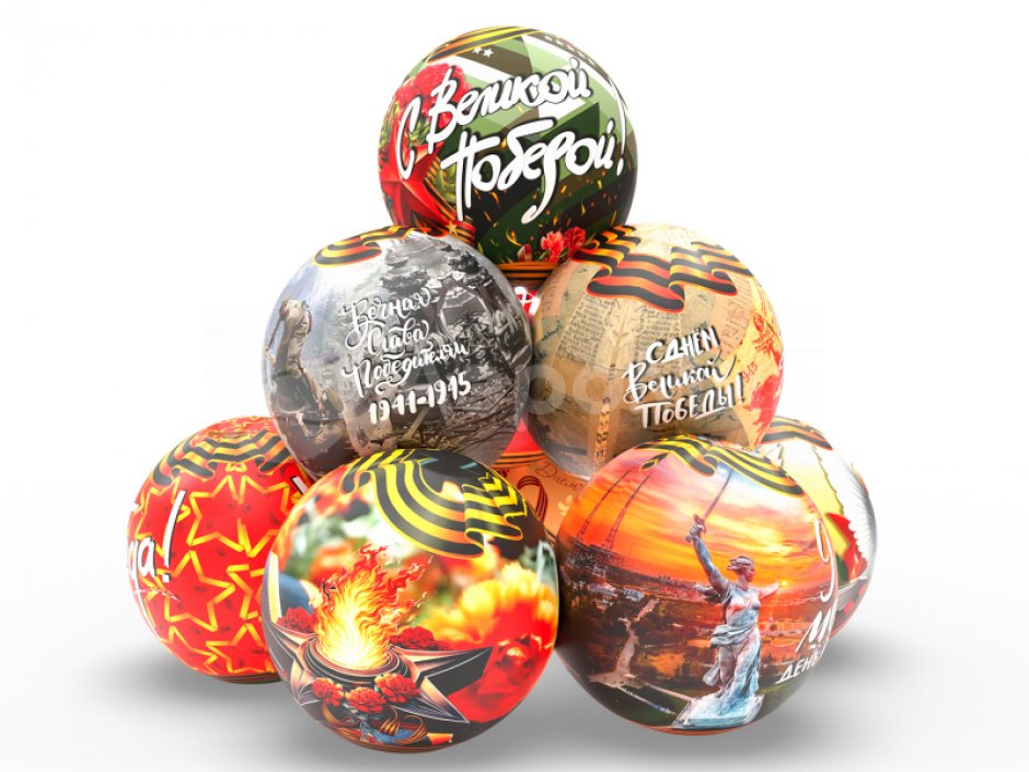 Композиция из шаров ко Дню Победы