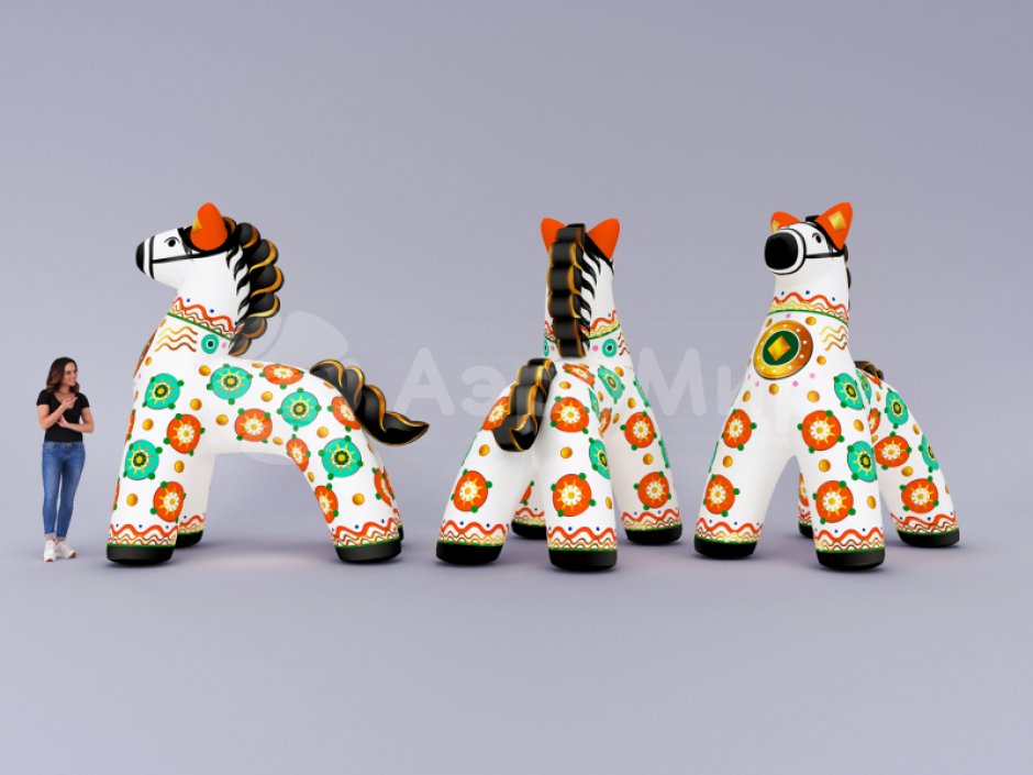 Дымковская игрушка Конь