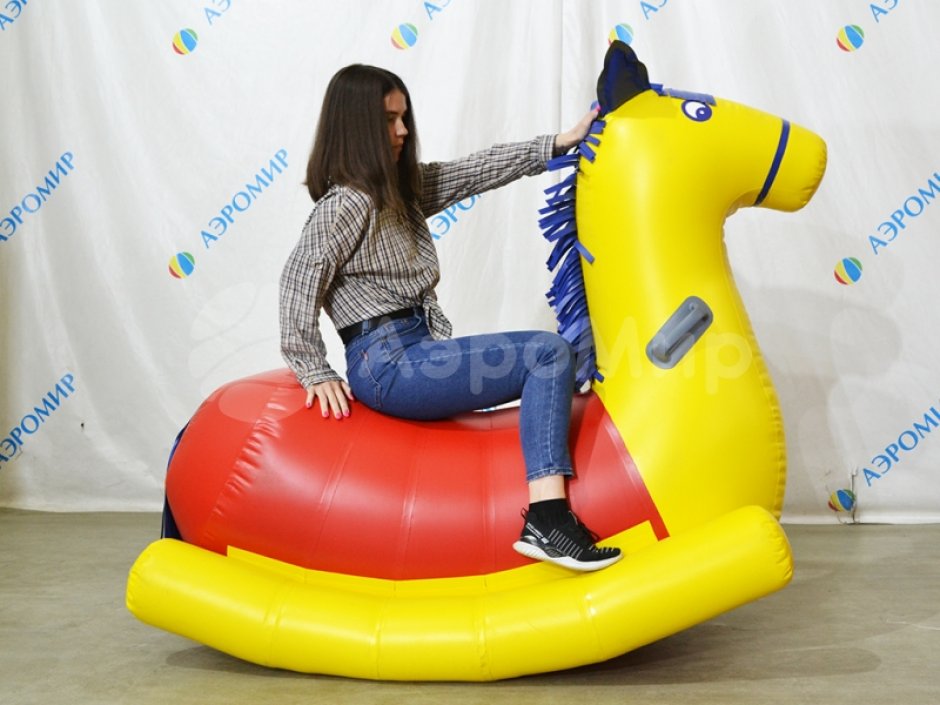 Надувной конь — герметичная надувная фигура-качели