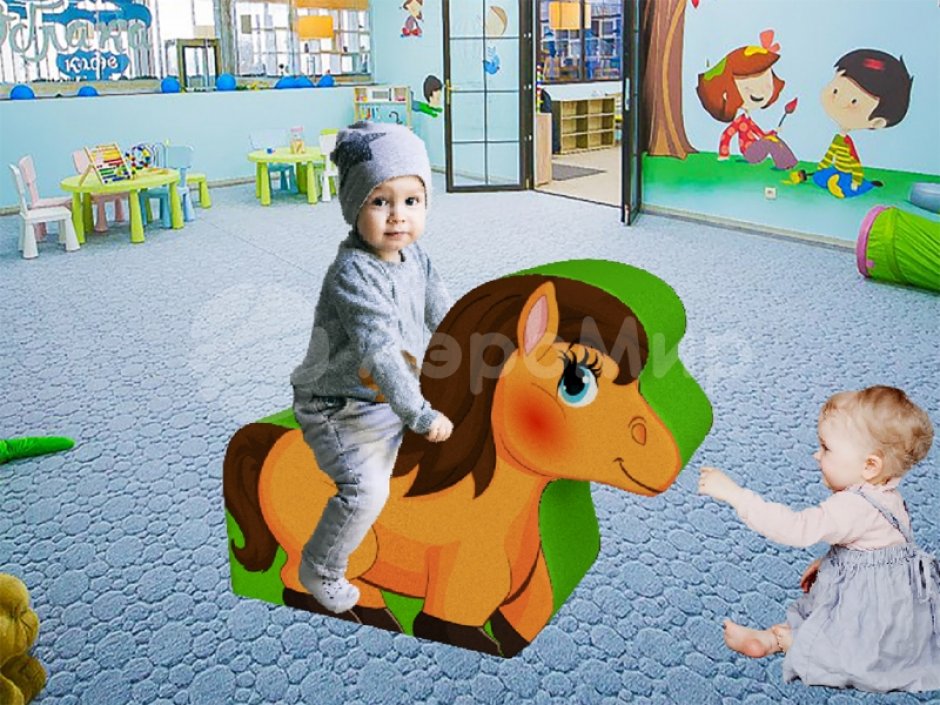 Мягкая фигура-кресло Лошадка — Пони