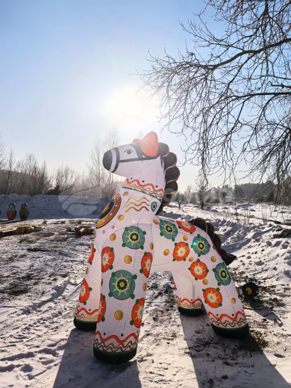 Надувной конь дымковский, Ангарск.