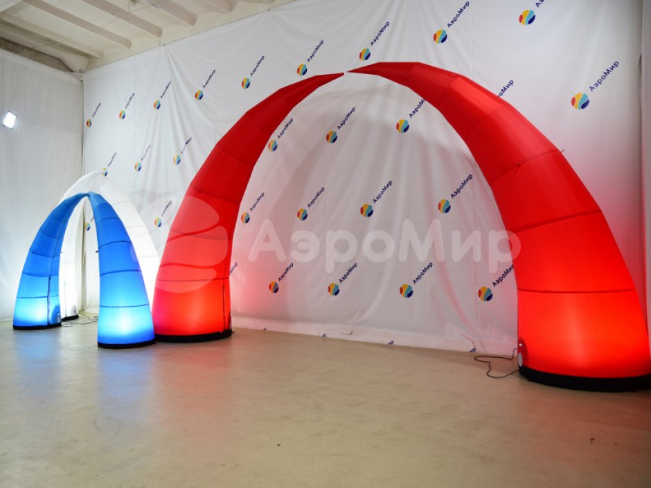 Надувная конусная арка — раздвижная арка с подсветкой
