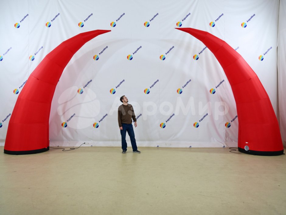 Надувная конусная арка — раздвижная арка с подсветкой
