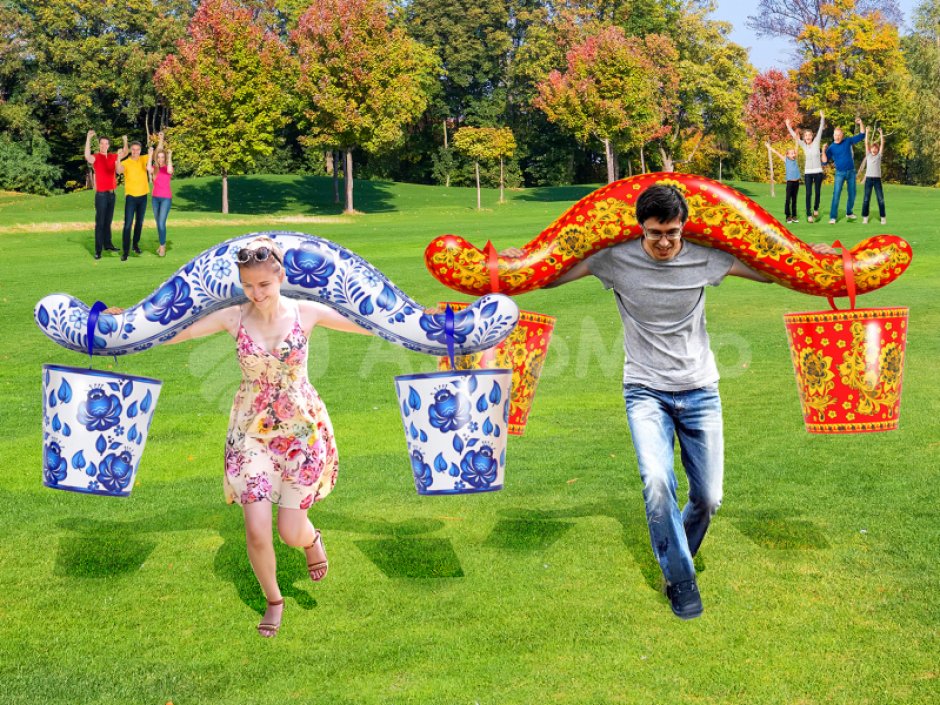 Коромысло — аттракцион для эстафет, тимбилдингов, городских праздников и детских мероприятий.