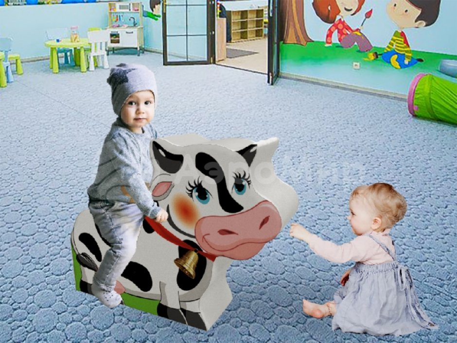 Мягкая фигура-кресло «Коровка»