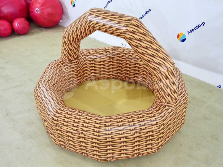 Надувная корзинка с ручкой для игр, ивент и шоу