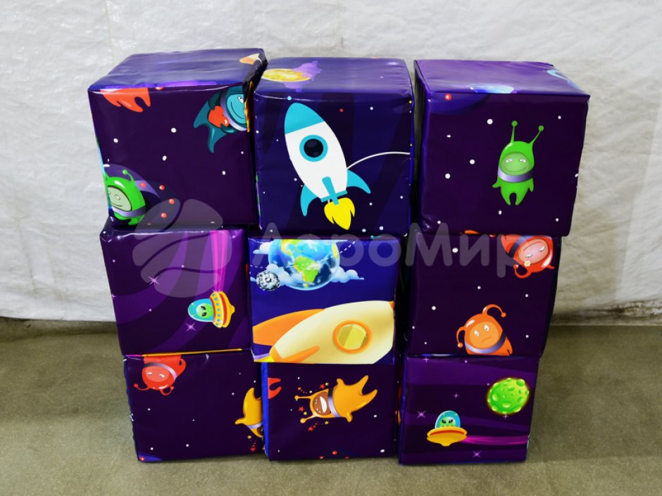 Мягкие кубики пазлы Космокубики