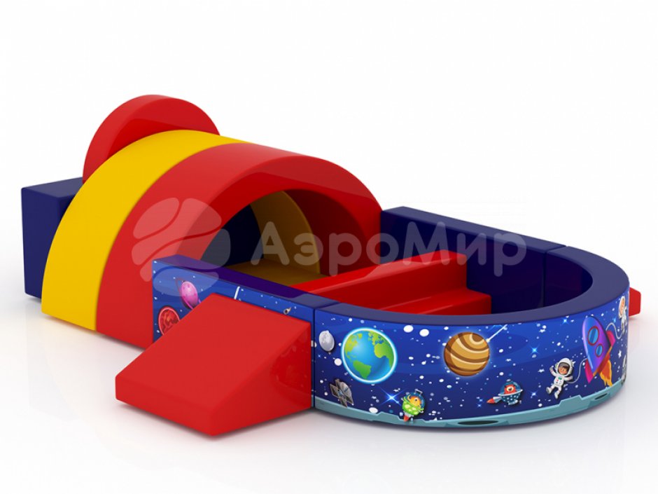 Конструктор из мягких модулей Ракета