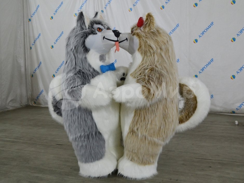 Пневмокостюм Маламут, хаски из искусственного меха