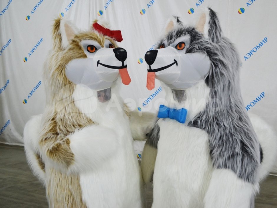 Пневмокостюм Маламут, хаски из искусственного меха