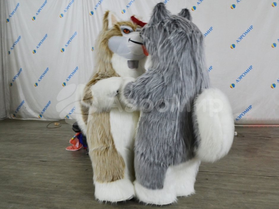 Пневмокостюм Маламут, хаски из искусственного меха