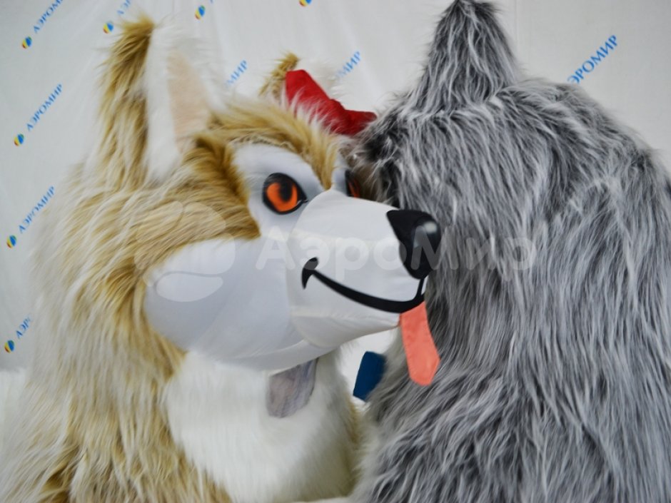 Пневмокостюм Маламут, хаски из искусственного меха