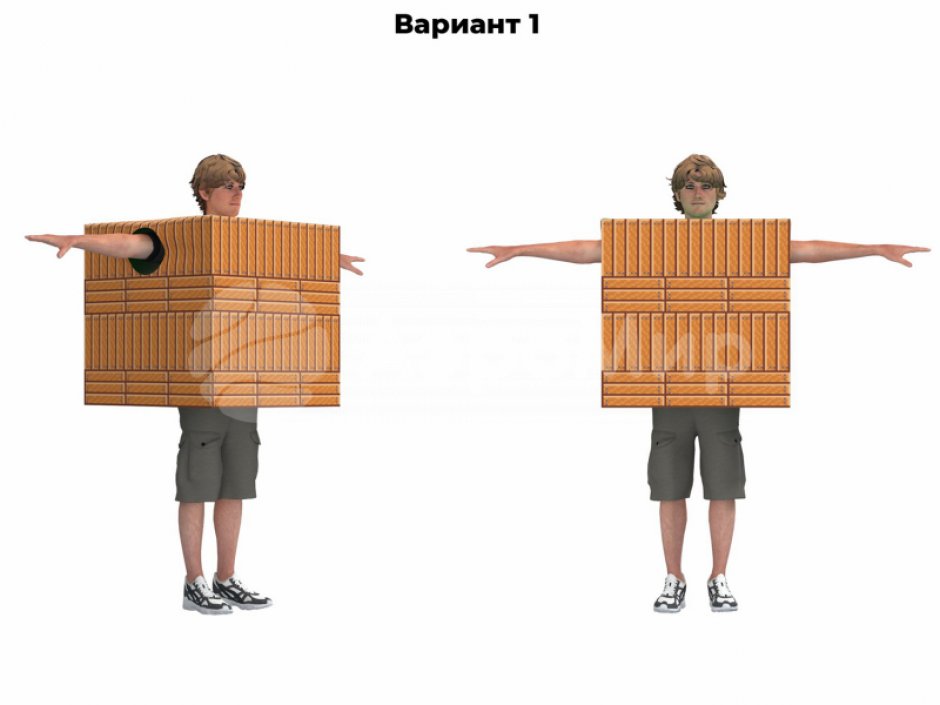 Командный костюм кубик