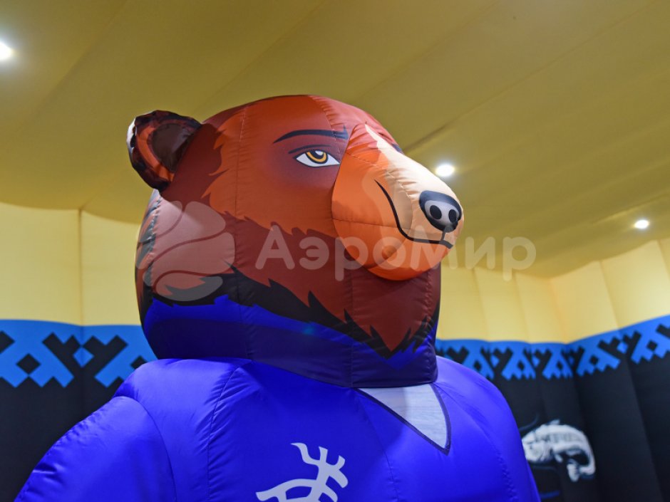 Надувной костюм Мишка-силач