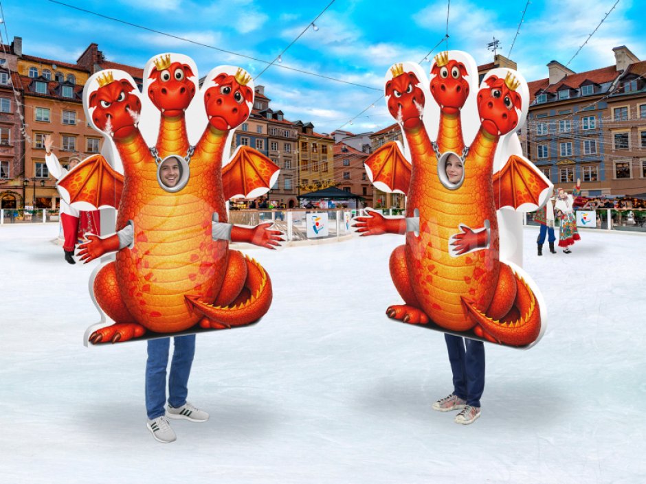 Большой костюм Змей Горыныч для праздника