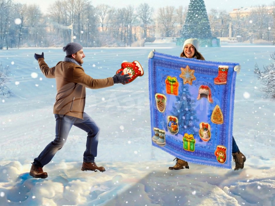 Игра «Костюм-ковёр» — командный реквизит для праздников